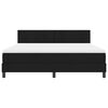 vidaXL Boxspring bed met matras met LED Zwart 180 x 200 cm Stof