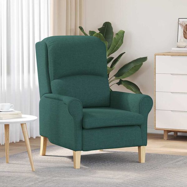 vidaXL Fauteuil Donkergroen 76 x 94 x 102 cm Stof