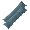 vidaXL Kussensloop 2 st HEERLEN Blauw 40 x 145 cm Chenille Stof