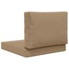 vidaXL Buiten bankkussen 2 pcs Taupe Polyester