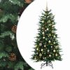 vidaXL Kunstmatige Inklapbare Kerstboom 150 cm 150 LED's Warmwit