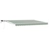 vidaXL Handmatige Luifelhouder met LED's Groen en Wit 5 x 3 m