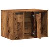 vidaXL Kattenbakkast 60x40x40 cm bewerkt hout oud houtkleurig