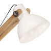 vidaXL Vloerlamp E27 massief mangohout wit