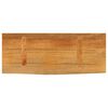 vidaXL Tafelblad met natuurlijke rand 80x40x2,5 cm massief mangohout