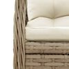 vidaXL 7-delige Tuinset met kussens poly rattan beige