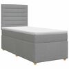 vidaXL Boxspringbed met matras Lichtgrijs 100 x 200 cm Stof