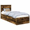 vidaXL Bedframe met lade Gerookt eiken 75 x 190 cm Ingenieurshout