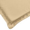 vidaXL Tuinbankkussens 2 st 180x50x7 cm stof gemêleerd beige