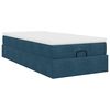 vidaXL Ottoman bed met matras 80x200cm fluweel donkerblauw