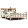 vidaXL Bed met boekenkast zonder matras massief grenenhout 180x200 cm