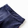 Kinderbroek fluweel 140 donkerblauw