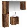 vidaXL Badkamerkastenset 5 pcs Oud hout 50 x 14,5 x 70 cm Bewerkt hout