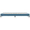 vidaXL Bedframe zonder matras 160x220 cm fluweel donkerblauw