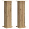 vidaXL Plantenstandaard 2 pcs Artisanaal eiken 30,5 x 30 x 100,5 cm