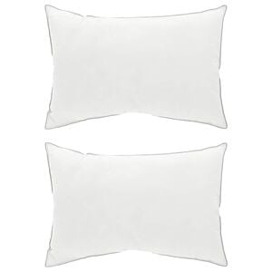 vidaXL Hoofdkussen 2 st 40 x 80 cm Australisch Wol Wit