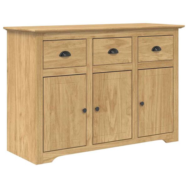 vidaXL Dressoir BODO Honingbruin 115,5 x 44 x 80 cm Bewerkt hout