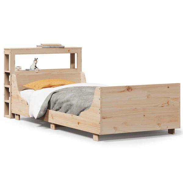 vidaXL Bedframe zonder matras massief grenenhout 75x190 cm