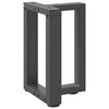 vidaXL Salontafelpoten 2 st T-vormig 38x25x(42-43) cm staal antraciet