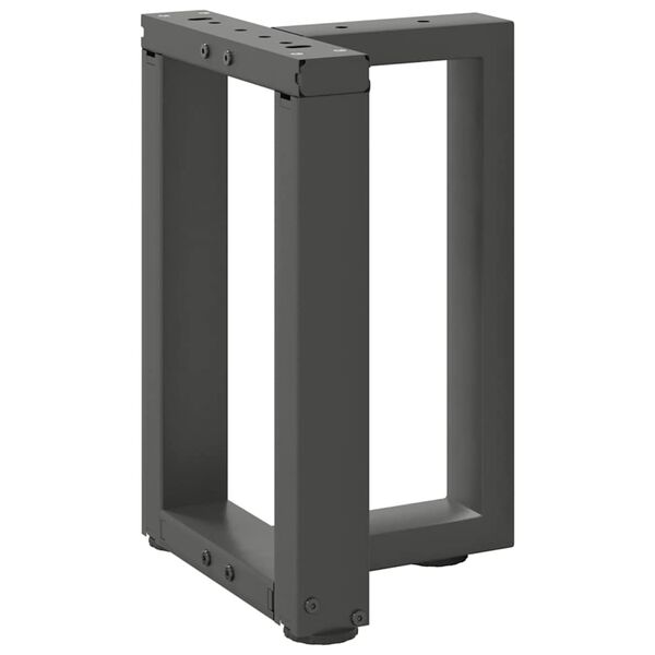 vidaXL Salontafelpoten 2 st T-vormig 38x25x(42-43) cm staal antraciet