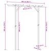 vidaXL Pergola 205x40x203 cm hout