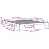 vidaXL Bedframe Wit 200 x 200 cm Massief grenenhout