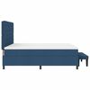vidaXL Boxspringbed met matras met hoofdeinde Blauw 180 x 200 cm Stof