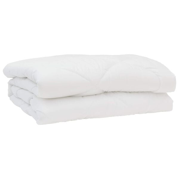 vidaXL Dekbed met kussen 3 pcs Wit Microfibre