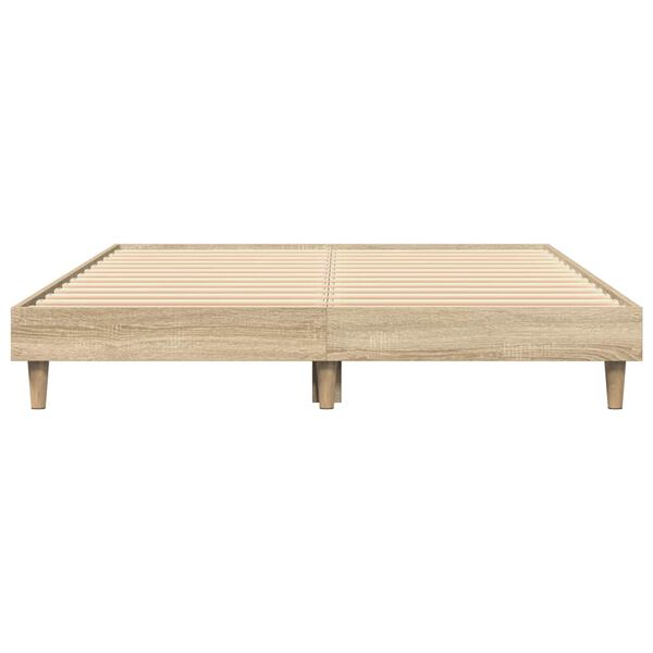 vidaXL Bedframe zonder matras hout sonoma eikenkleurig 120x200 cm