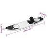 vidaXL Stand Up Paddleboardset opblaasbaar 330x76x10 cm zwart