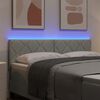 vidaXL LED Hoofdbord Lichtgrijs 144 cm Nep Leer