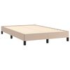 vidaXL Bedframe zonder matras 120x190 cm kunstleer cappuccinokleurig