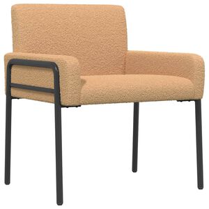 vidaXL Accentstoel Beige Boucl&eacute;