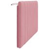 vidaXL Hoofdbordkussen "Hanko" 120 cm fluweel roze