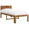 vidaXL Eenpersoonsbed met hoofdbord ROSTOCK Naturel 75 x 190 cm