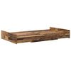 vidaXL Opbergbedframe met lade Oud Hout 120 x 200 cm Bewerkt hout