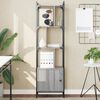 vidaXL Boekenkast met deur 44,5x30x154,5 cm hout grijs sonoma eiken