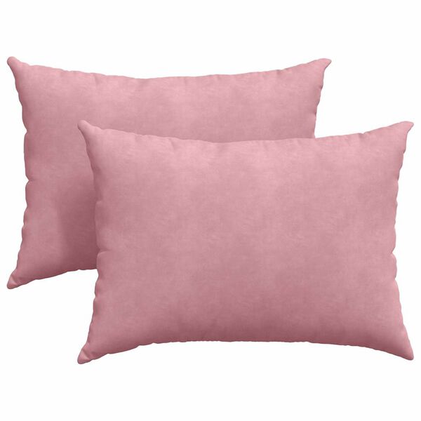vidaXL Sofa Kussens 2 stuks Roze 70 x 50 cm Cordstof