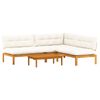 vidaXL 4 Stuk Garden Pallet Sofa Units Massief Acaciahout Naturel