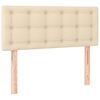 vidaXL Hoofdbord 80x5x78/88 cm stof cr&egrave;mekleurig