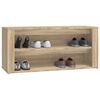 vidaXL Schoenenrek 100x35x45 cm bewerkt hout sonoma eikenkleurig
