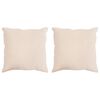 vidaXL Hoofdkussen 2 st 65 x 65 cm Alle seizoenen Kapokvezel Beige