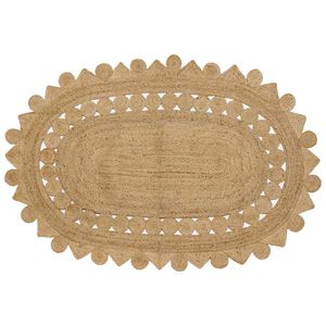 vidaXL Gebied Tapijt Naturel 205 x 305 cm Jute
