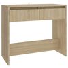 vidaXL Wandtafel 89x41x76,5 cm bewerkt hout sonoma eikenkleurig