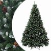 vidaXL Kunstmatige Inklapbare Kerstboom 210 cm staal
