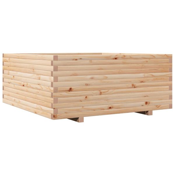 vidaXL Plantenbak 110x110x49,5 cm massief grenenhout