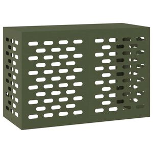 vidaXL Airconditioner hoes Olijfgroen 90 x 40 x 60 cm Staal