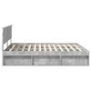 vidaXL Bedframe met hoofdeinde Beton 180 x 200 cm Bewerkt hout