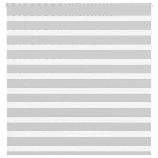 vidaXL Zebra rolgordijn 150x150 cm stofbreedte 145,9 cm lichtgrijs