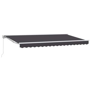 vidaXL Zijde Frame Antraciet 350 x 200 cm Polyester met PU-coating